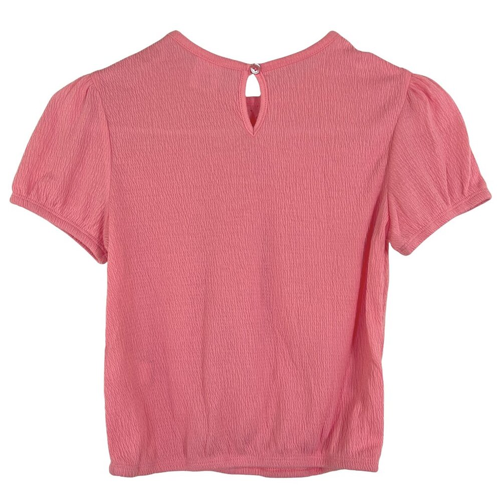 NEW Wonder Nation® Eyelet Pink Coral Girl's Top - Picture 5 of 9
